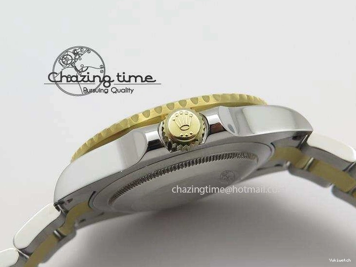 Submariner Dial Edition Bracelet Bezel SS Noob 1:1 YG Best Wrapped On LN 116613 A2836 Black YG 0212